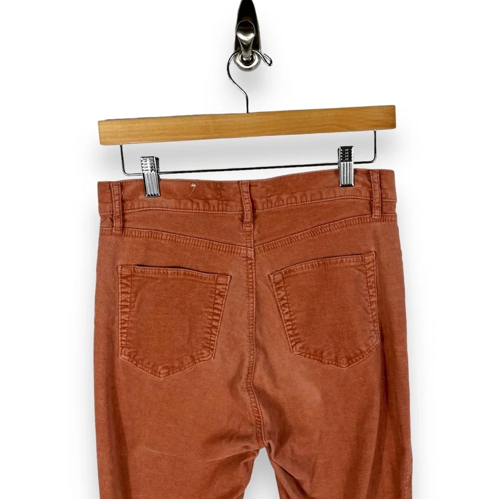 Loft High Waist Skinny Corduroy Pants, Spicy Clove, Size 4/27 - Picture 9 of 14